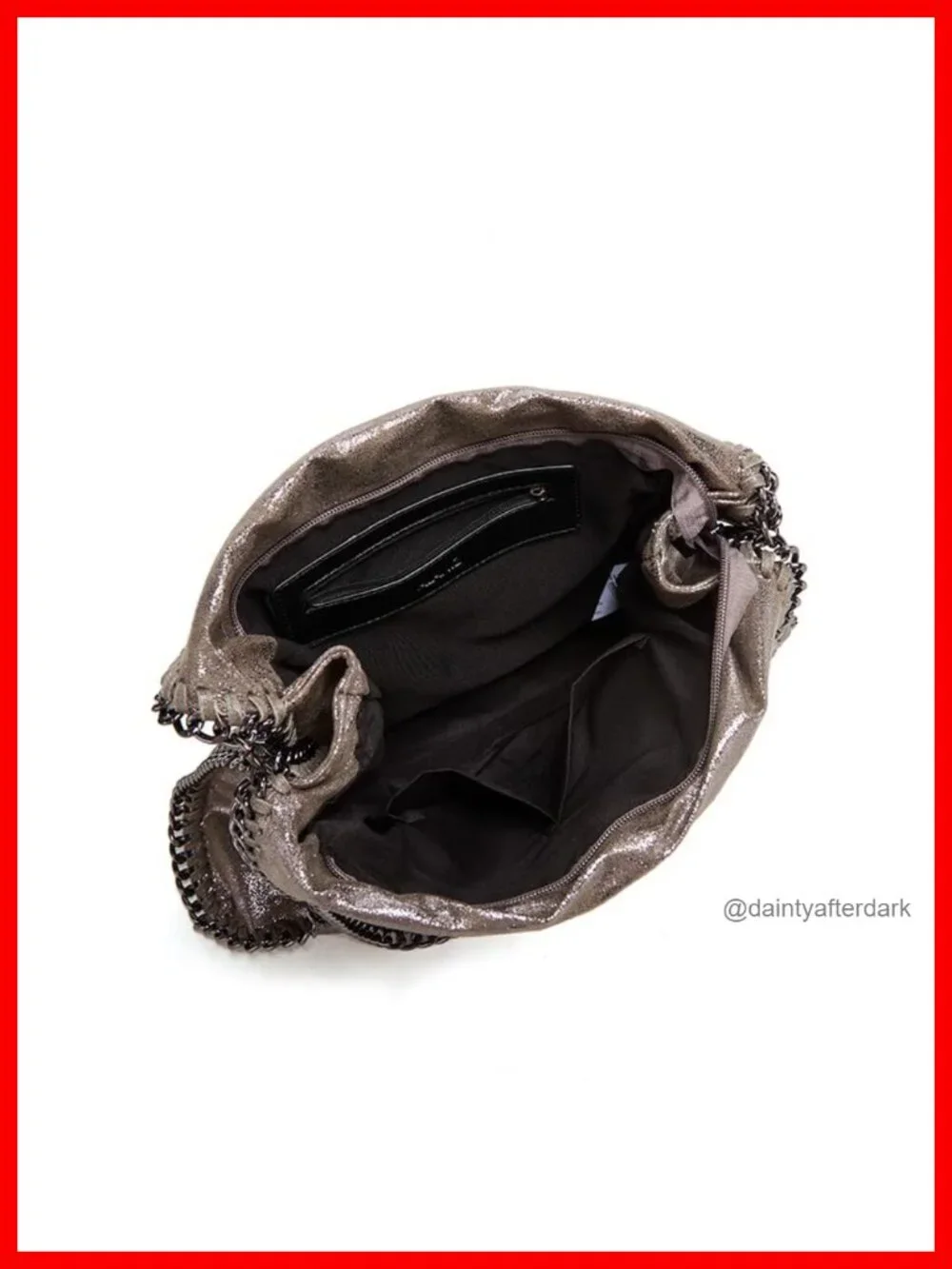 Faux Leather Hobo Handbag Women Crossbody Shoulder Chain Bag Large